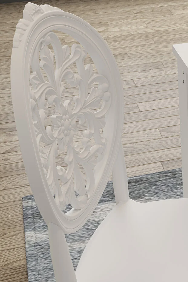 Arda Masa / Venüs Sandalye Mutfak Masa Takımı- Beyaz